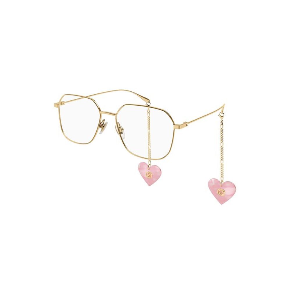 Gucci GG 1032O 001 Gold Metal Round Eyeglasses 54mm